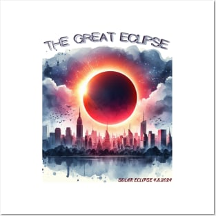 The great north american eclipse 2024 Posters and Art